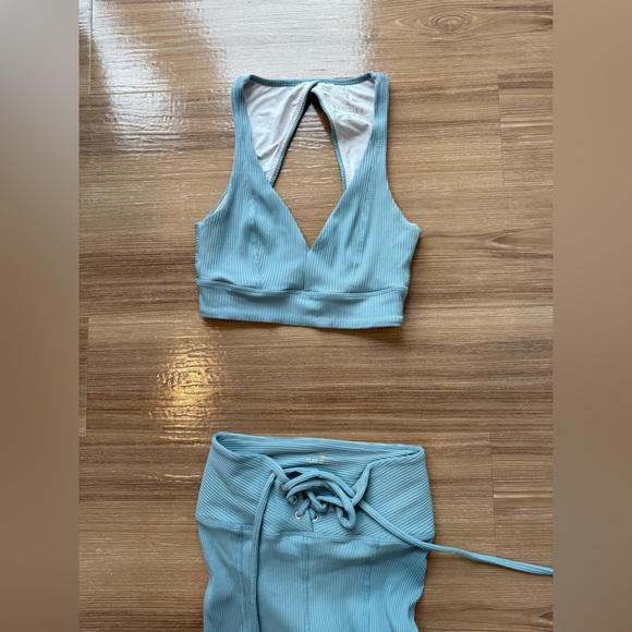 Women's Blue Activewear Set - Picture 2 of 2